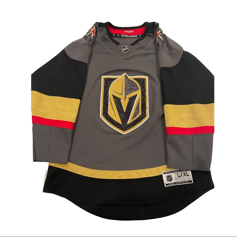 Boy's Vegas Golden Knights NHL Premier Team Colour Jersey • Size L/XLG• Grey